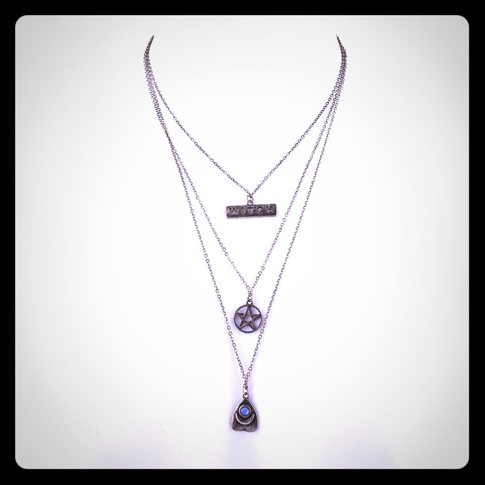 Witch pagan Wiccan goth necklace